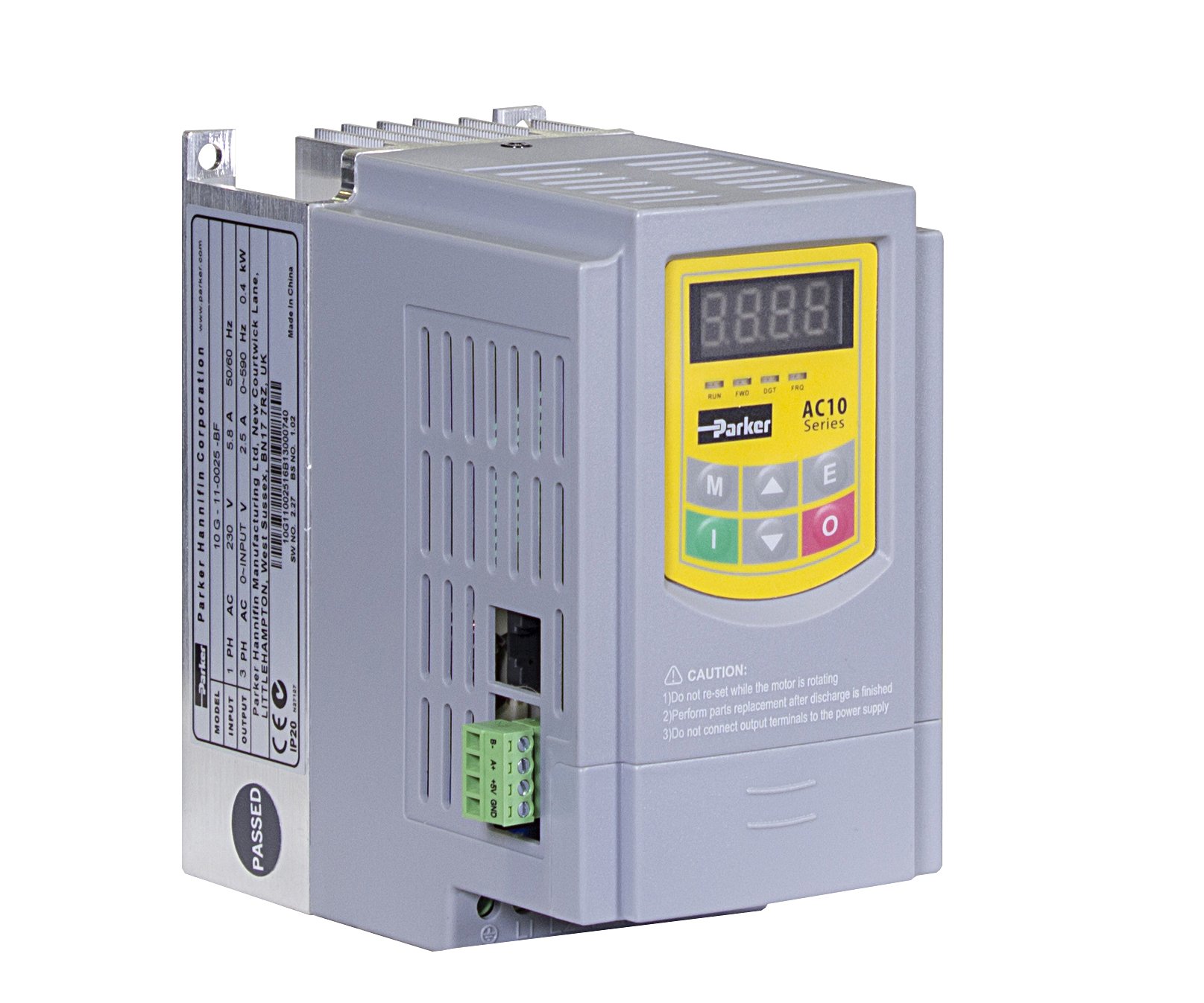 1.5kW Inverter 230VAC 3Ph Parker AC10 - 10G-32-0070-BF